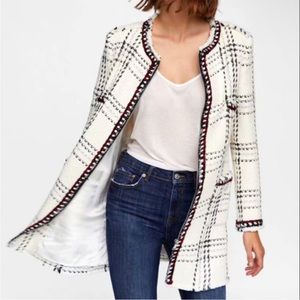 Zara Boucle Coat Size S